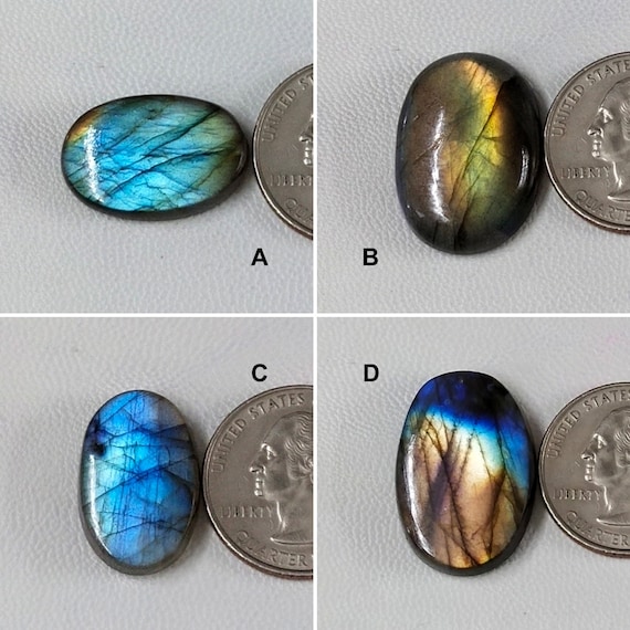 Best For Silver,Wire wrap Jewelry MULTI FIRE LABRADORITE Cabochon Loose Gemstone