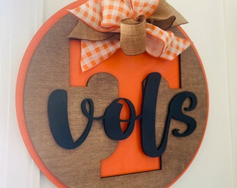 Tennessee Vols Door Hanger - Etsy