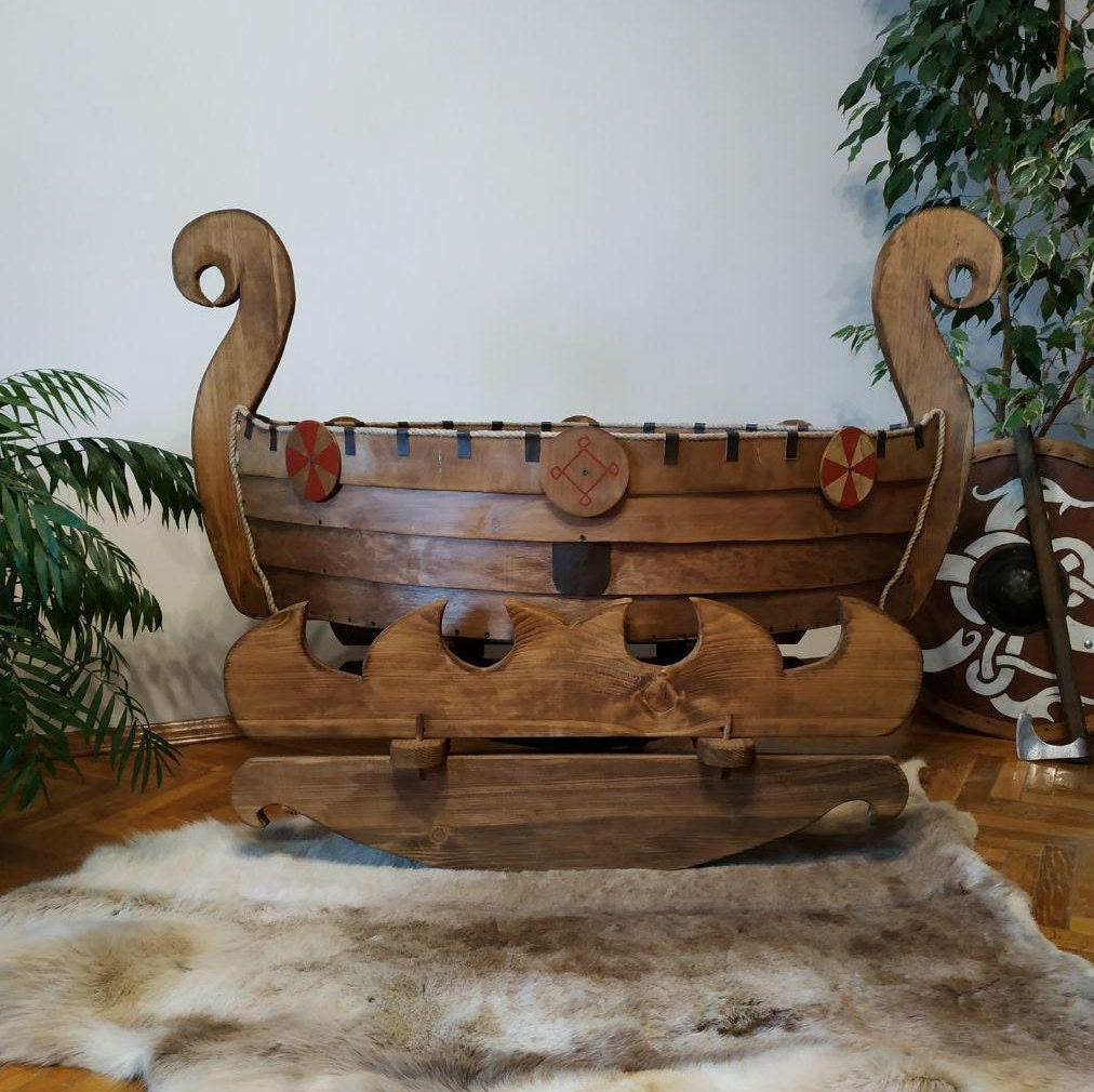 Детская игровая лодка викинг - Etsy