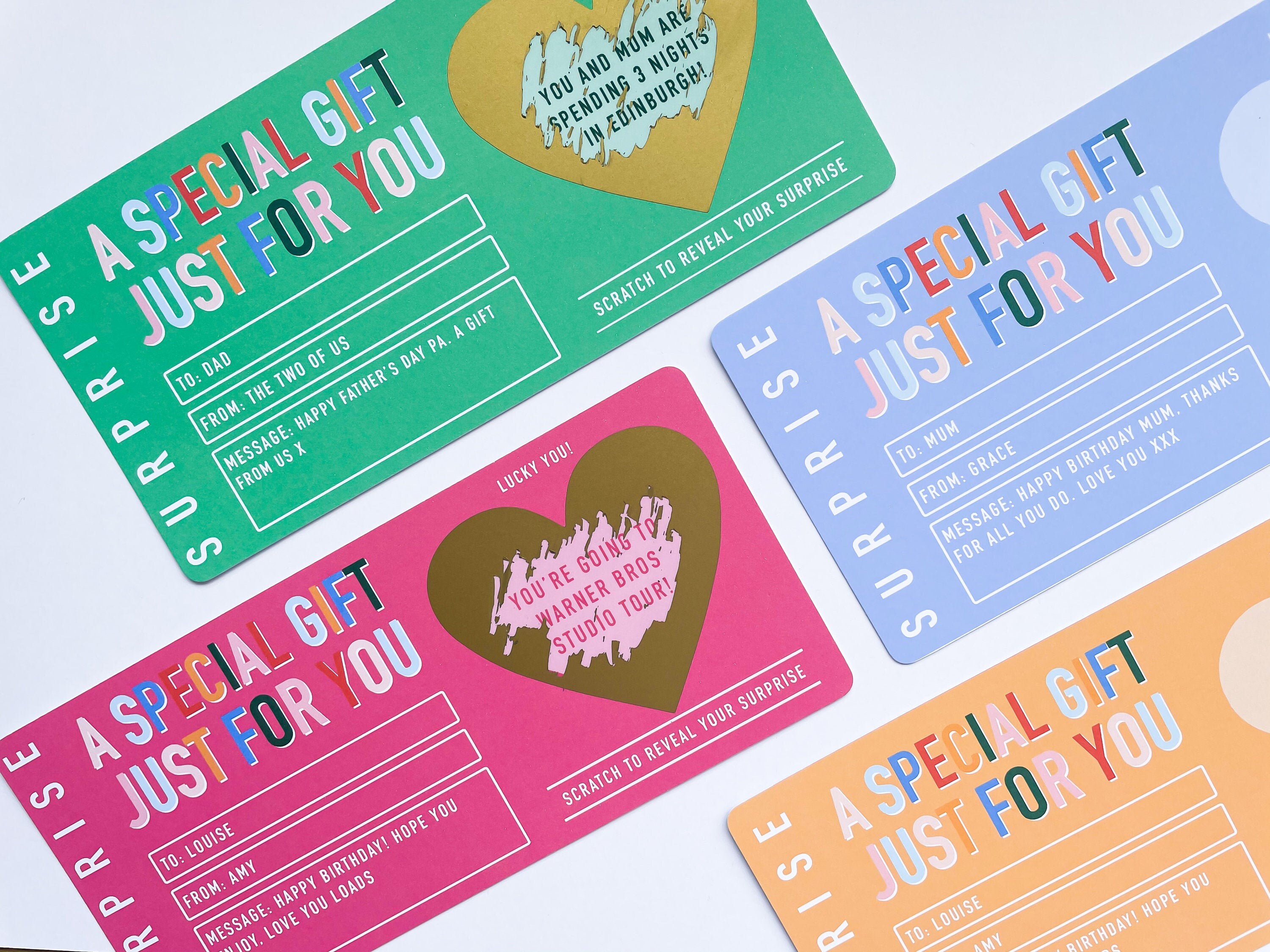 A Special Gift Scratch to Reveal Personalised Gift Card Etsy UK