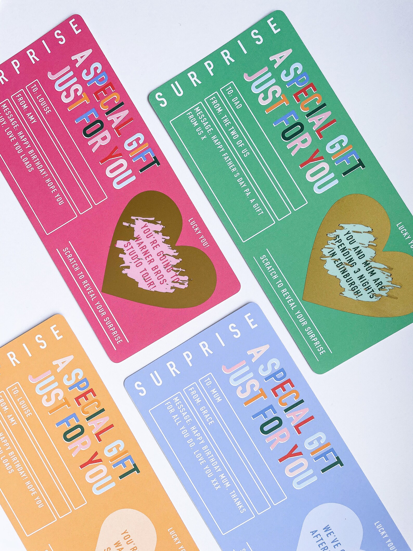 A Special Gift Scratch To Reveal Personalised Gift Card Etsy