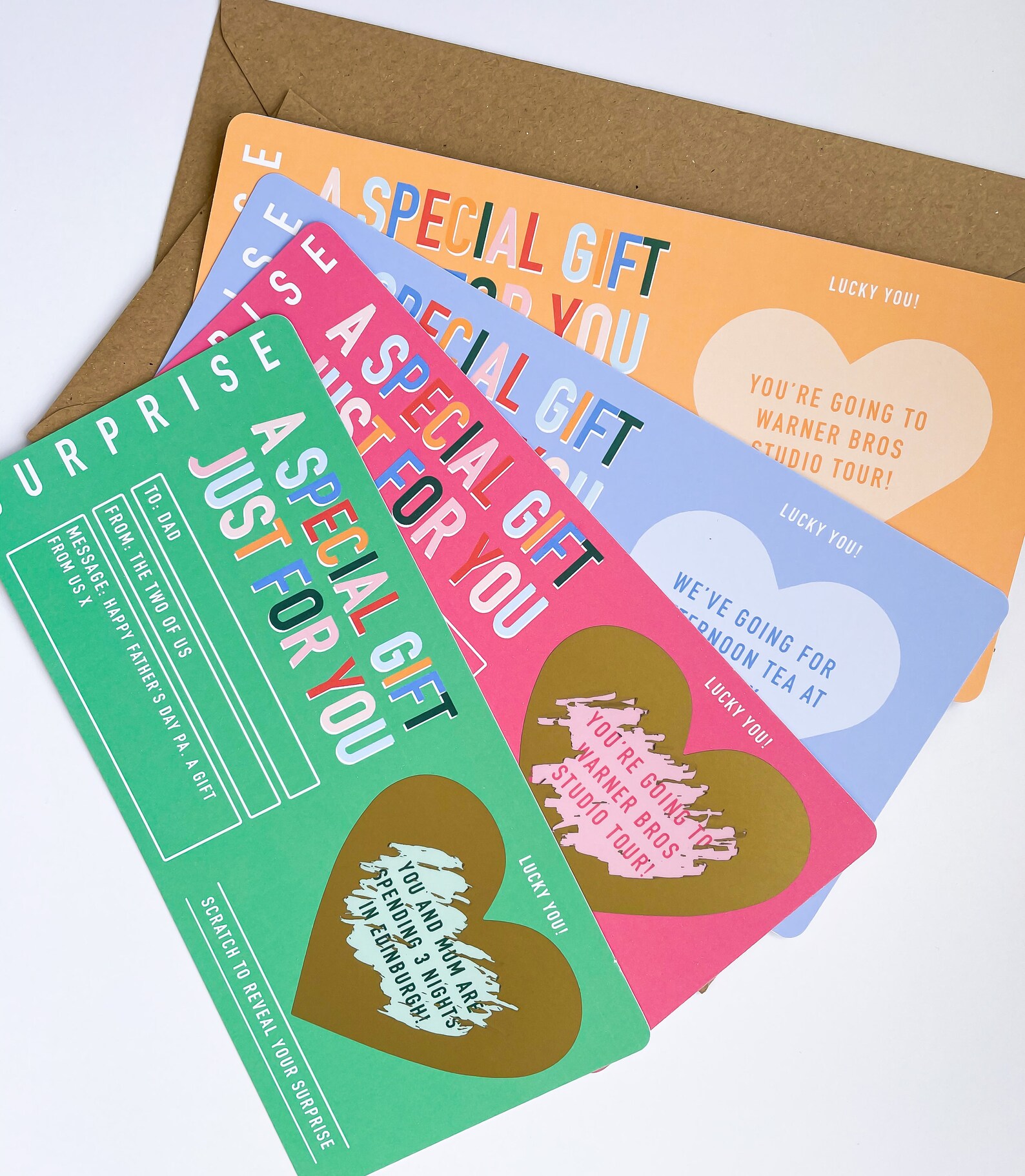 A Special Gift Scratch To Reveal Personalised Gift Card Etsy