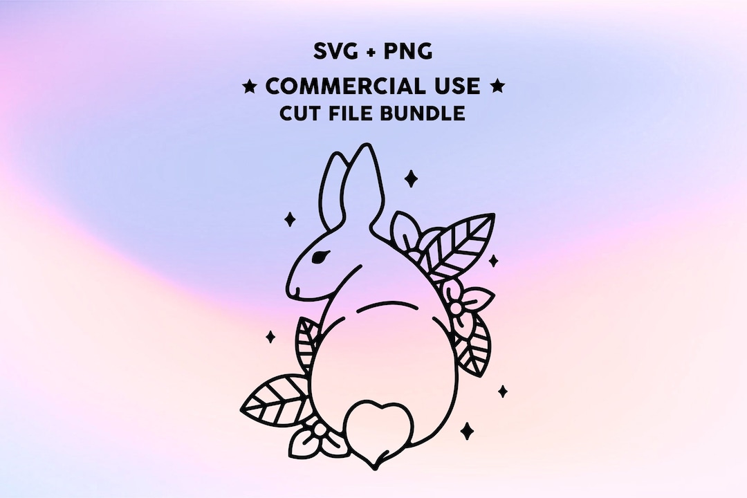 Rabbit Svg and Png File Digital Download COMMERCIAL USE - Etsy Australia