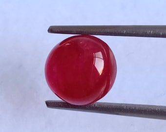 100% Original Ruby Round Shape, unheated Untreated Ruby Loose Gemstone, Certified Ruby From Mozambique