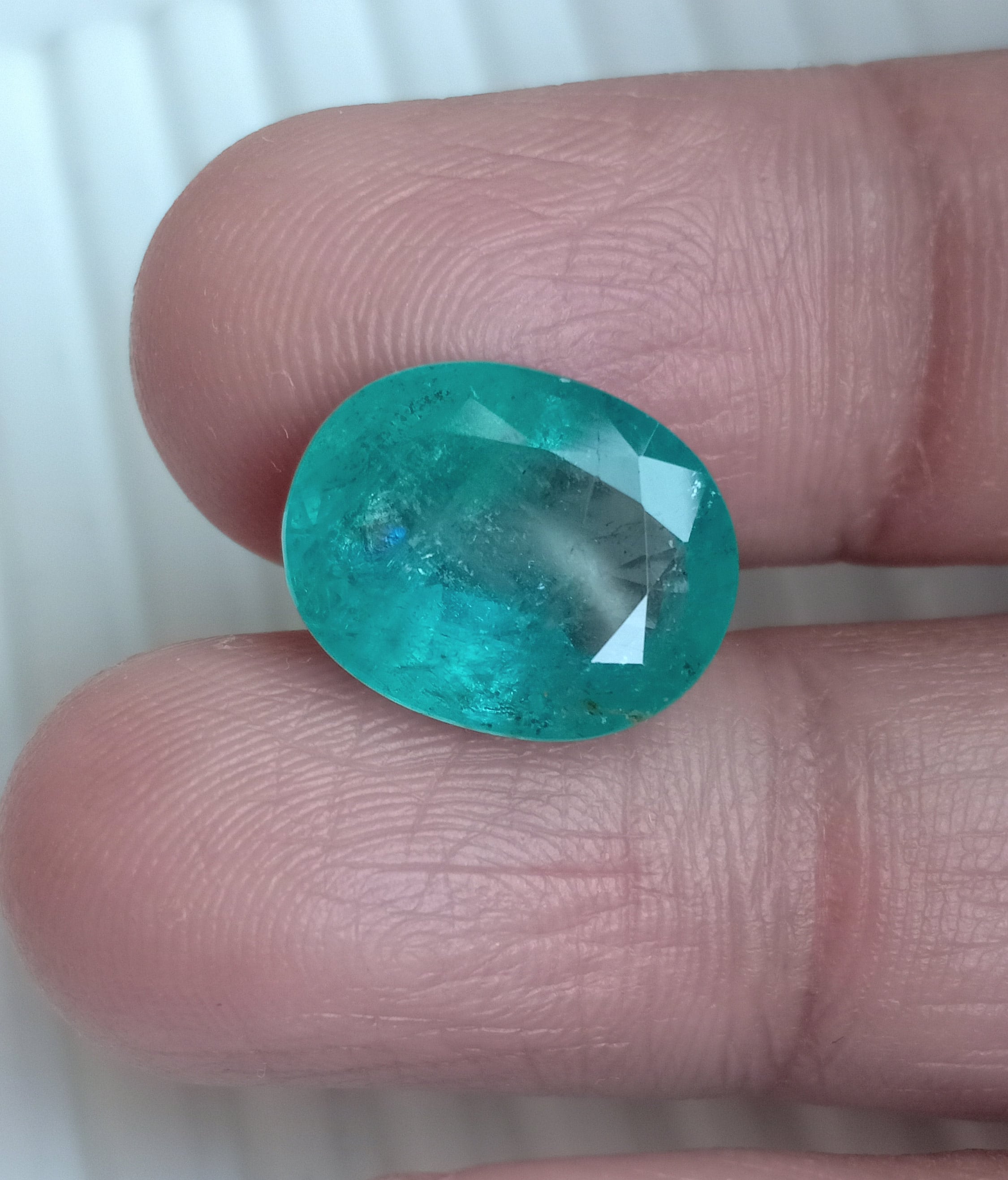 Vintage Large Emerald Oval, Natural Green Emerald Handmade Gemstone, Genuine Quality Emerald Gemstone, Faceted 14×11×6.6 MM Emerald.thumbnail