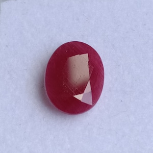 Natural Mozambique Ruby | Red Ruby 3.30 Carats | Ruby Cut- 11x8.7 MM | Natural Ruby | Deep Red Genuine Ruby | July Birthstone,Big Ruby Oval