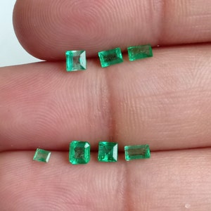 Vivid Green Luster Emerald Octagon,3.85 cts Extra Fine Quality Emerald Faceted Gemstone Vintage Zambia Mine Emerald Octagon,10.9x7.5 mm