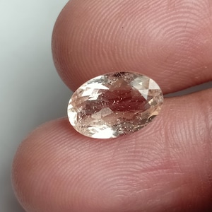 High Grade Morganite 2.72 CT Genuin Peach color Morganite, Fabulous Faceted Morganite Loose Gemstone, 11×7.5 MM cut Morganite oval