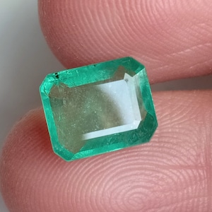 2.73 ct Natural Zambian Emerald: Vintage Octagon Green Gemstone