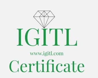 May include: A white background with a green diamond graphic and the text "IGITL" above "www.igitl.com" and the word "Certificate". The diamond graphic is a black outline.