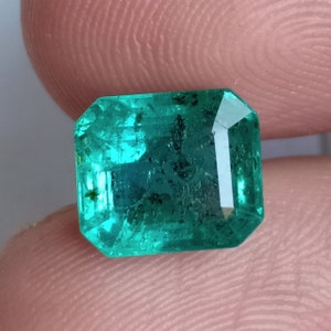 Natural Zambian Emerald: 2.95 ct Octagon Loose Gemstone