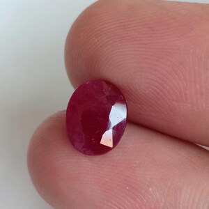 Natural Oval Ruby, July Birthstone, 2.50 Carat Gold Ring, Pigeon Color Gem