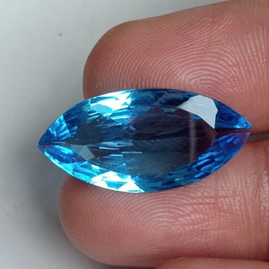 12.30 Carat Natural Swiss Blue Topaz Marquise Gemstone