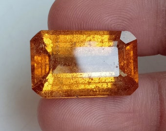 Grenat Hessonite Naturelle D'Afrique 1.38 Ct - Taille Coussin - Qualité VS1