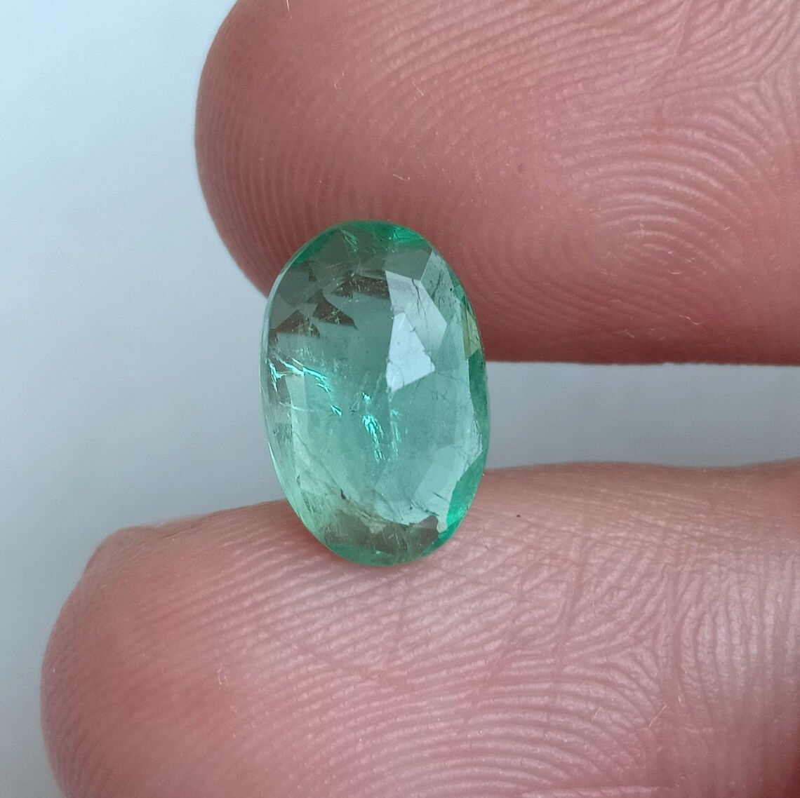 5 Karat Natürlicher Indischer Smaragd - Grüner Edelstein Für Schmuck & Heilung