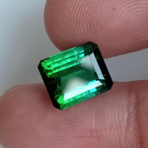 Natural Green Tourmaline Octagon | Mint Green Color | 4.59 Cartas | Loose Gemstone | Emerald Cut | Natural Gemstone For Jewelry Making