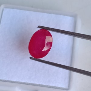 2.49 Cts Mozambique Ruby Oval: Natural Red Gemstone for Ring