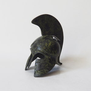 Bronze ancient greek helmet with crest - Pegasus - hand made
