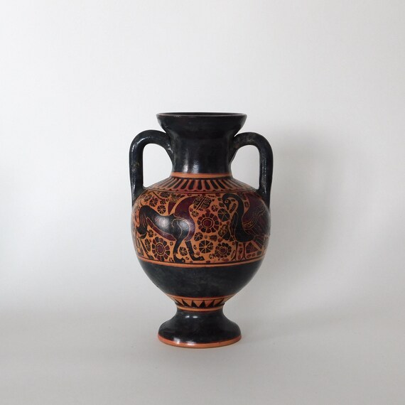 陶器製コリント式アンフォラ - 古代ギリシャ陶器のレプリカ - Etsy 日本