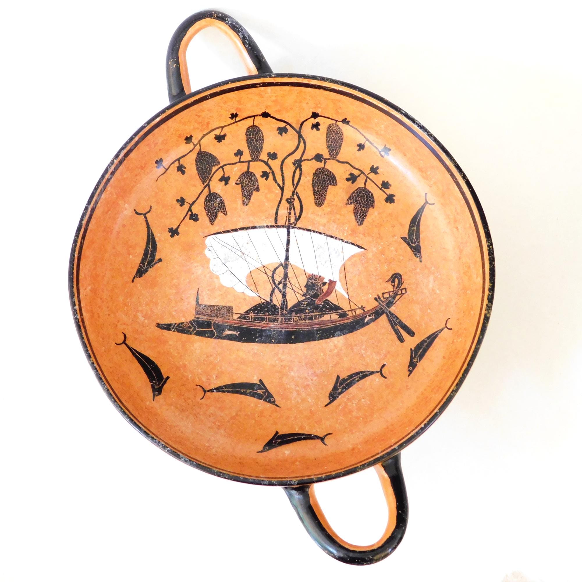 Exekias's Kylix (dionysus Cup) Replica, Dionysus in a Ship Sailing