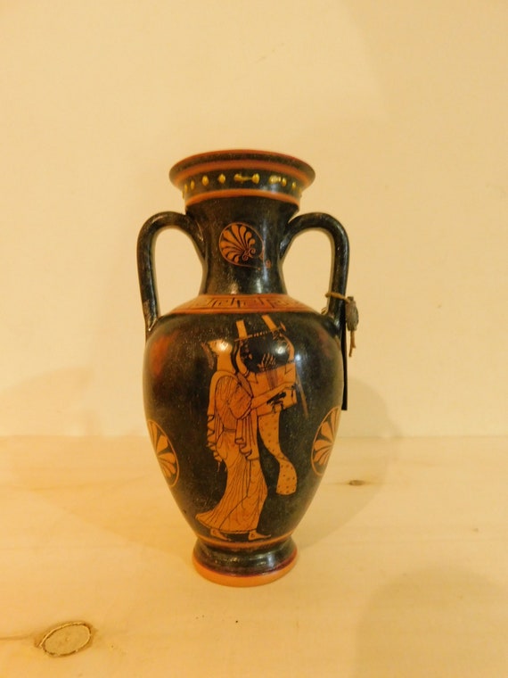 Amphora Red Figured Dionyssus Zeus Iris Etsy