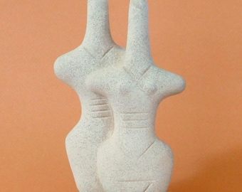 ブロンズ製キクラデス偶像胸像、手作り古代ギリシャ像、博物館の複製 