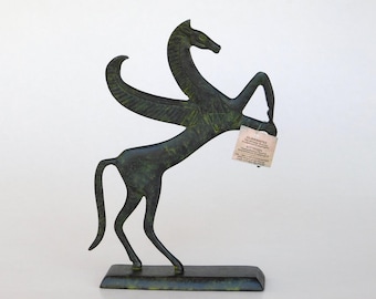 ペガサス馬像 ブロンズ製 古代ギリシャ ハンドメイド 博物館レプリカ