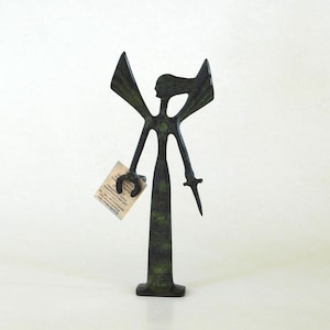 Bronze ancient greek statue of goddess Nike - hand made