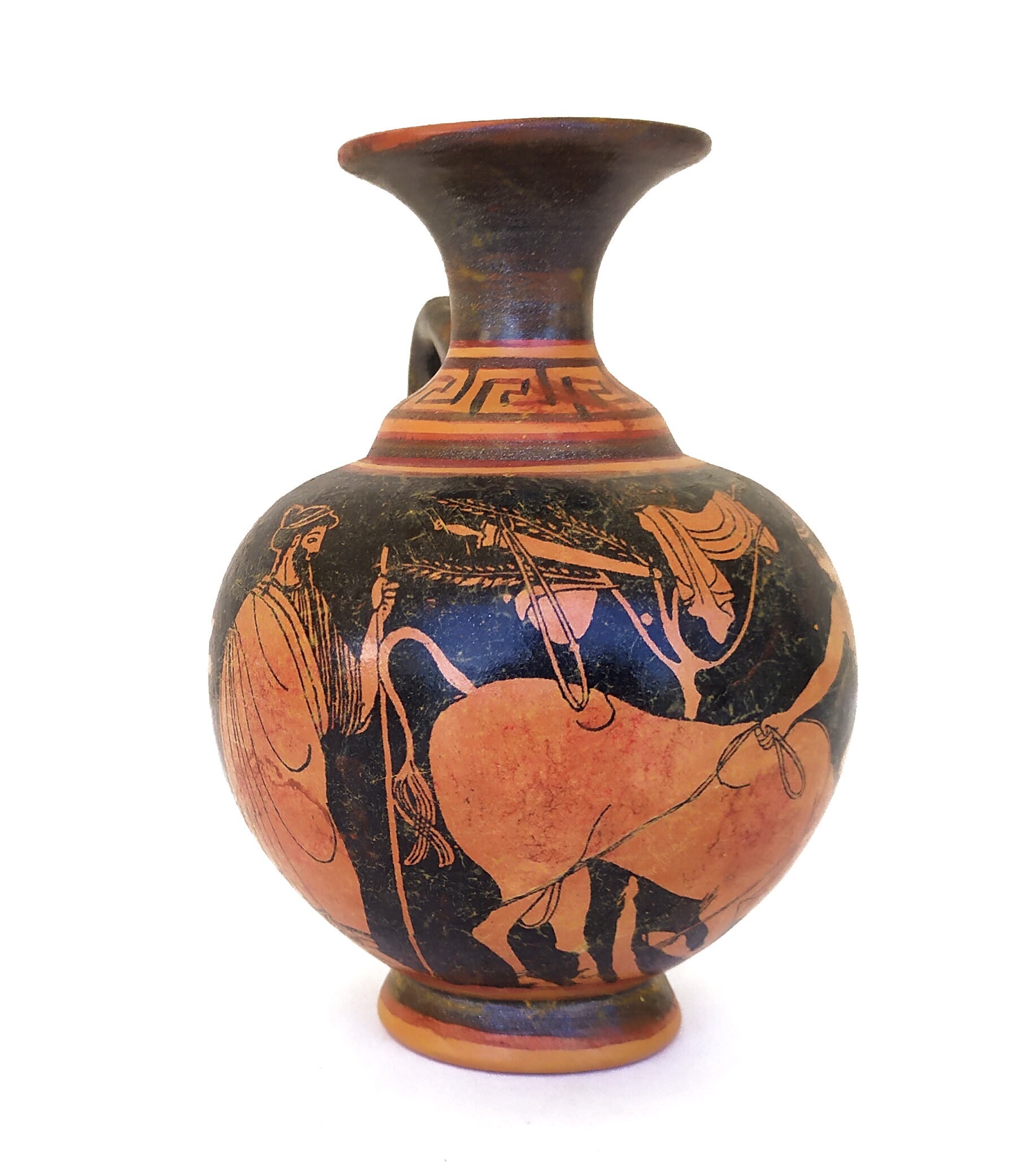 Athenian Red Figure Ceramic Oinochoe Classical Period Museum Etsy