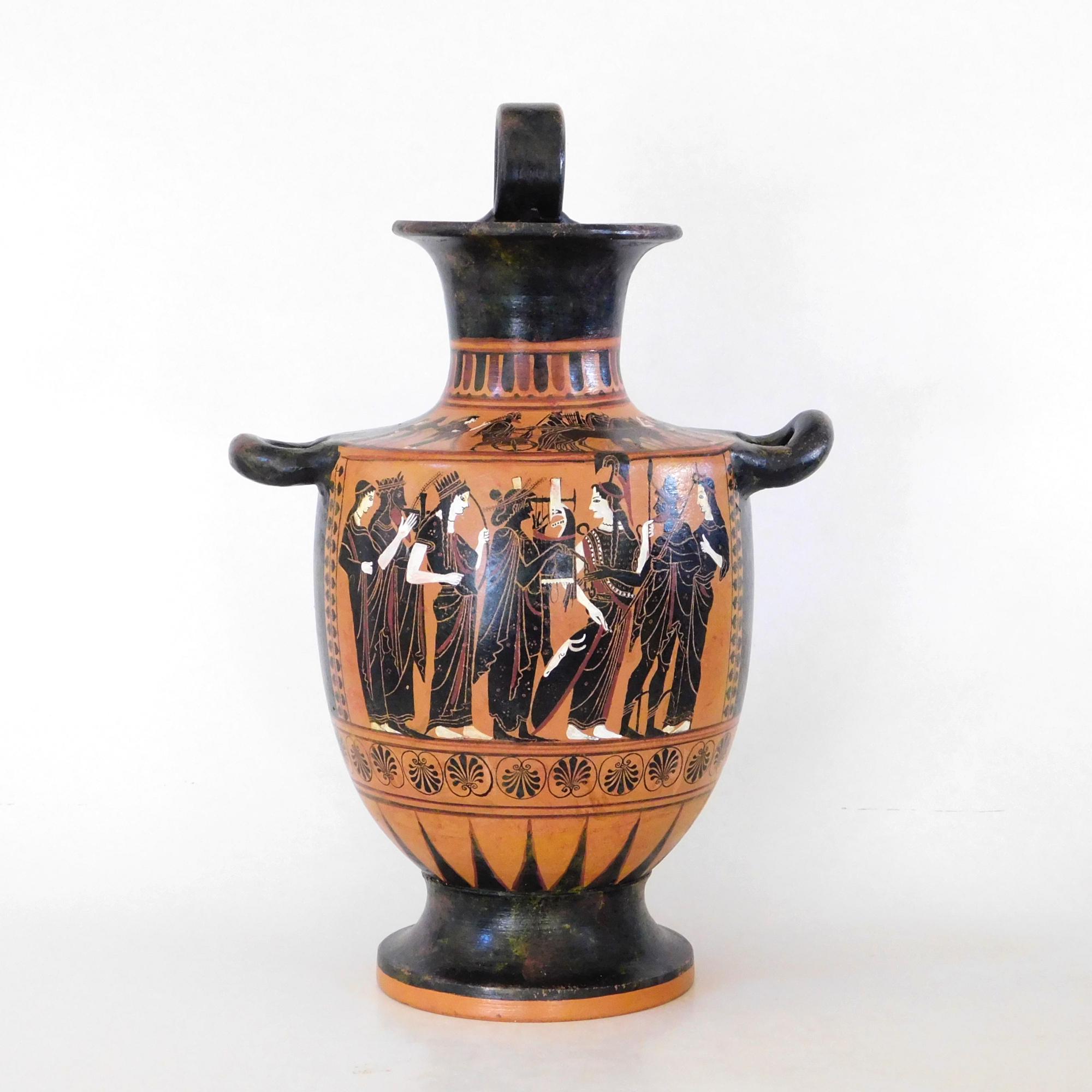 ギリシャ神話風 壺 花瓶 ブラック ゴールド Artemis vase - Etsy 日本
