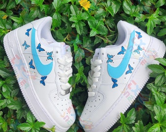 Personalized Air Force 1 Shoes, Custom Air Force 1 Butterflies, Mother's Day Gift For Women