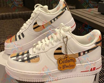 Custom Air Force 1 Beige Sneaker, Hand Custom shoes Air Force 1's, Mother's day Gift For Women