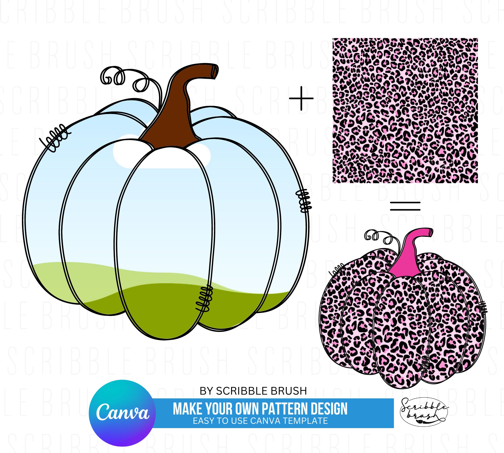 Canva Photo Frame Template, Pumpkin Photo Frame Canva Template, Add ...
