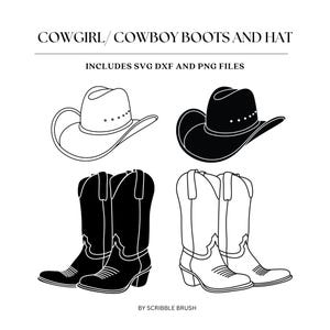 Cowgirllaarzen SVG, cowboyhoed SVG gesneden bestanden, western, Texas, rodeoshirt png, jersey, sweatshirt afdrukbare, sublimatieontwerp, dtg