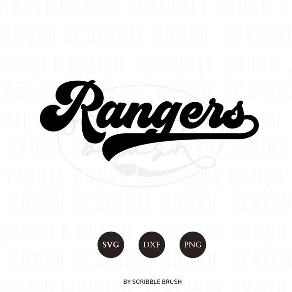 Texas Rangers Font - Etsy