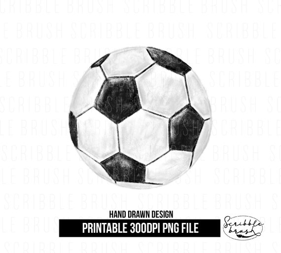 Watercolor Soccer Ball PNG: Sport Sublimation Design (Digital Download)
