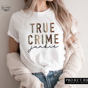 Half Leopard Boho True Crime Junkie Sublimation PNG Design, Trendy Shirt Design, Printable DTG, DTf, Vintage Retro Leopard Sublimation PNG