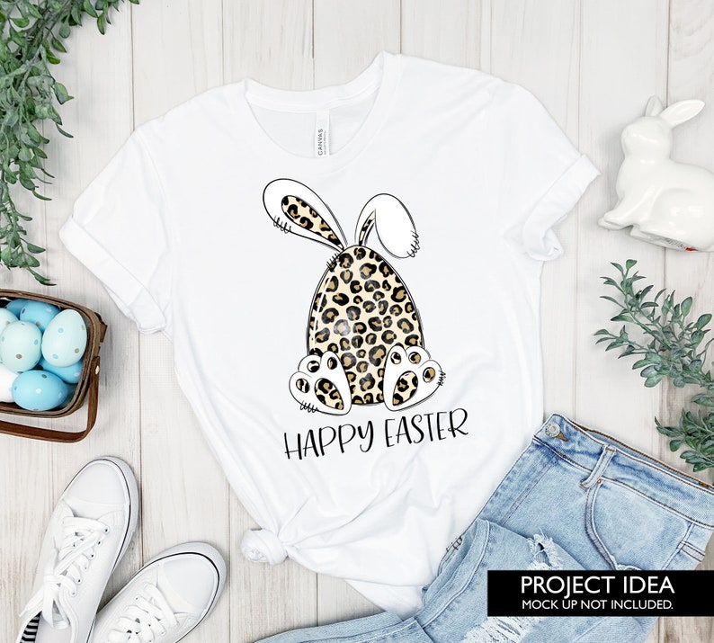 Leopard Print Easter Bunny Egg Sublimation PNG Design Easter - Etsy