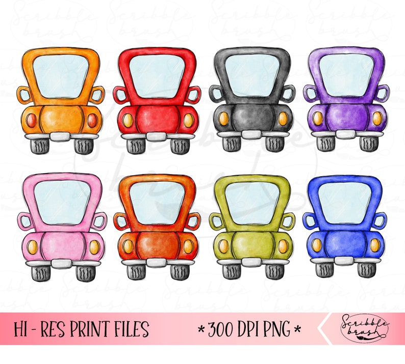Colourful Vintage back of truck sublimation PNG designs, old truck printable PNG
