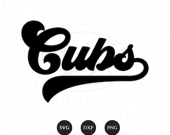 Cubs Svg, Cubs Baseball Svg, Cubs Retro Shirt Png, Cubs Jersey Svg for Cricut, Silhouette, Brother, Engraving dxf file, Digital Download
