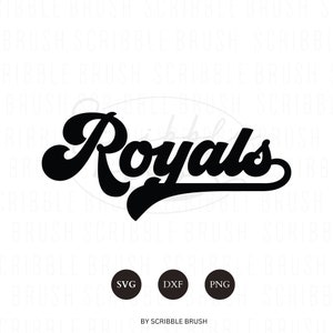 File in formato SVG dei Royals, file in formato SVG del baseball dei Royals, file in formato Png della maglia retrò dei Royals, file in formato SVG della maglia dei Royals per Cricut, Silhouette, Brother, file in formato DXF per incisione