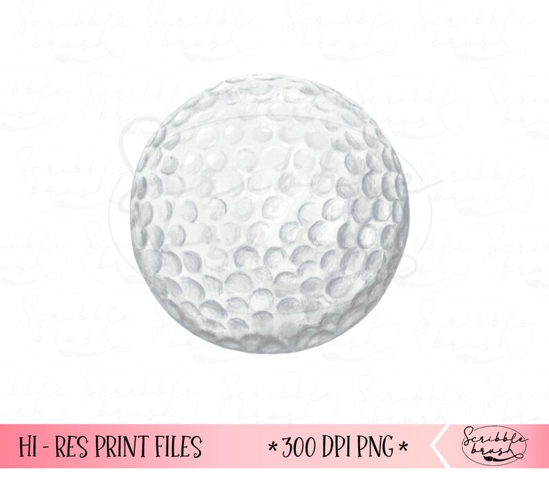 Golf Ball Sublimation PNG Design Sport Sublimation PNG Golf Etsy