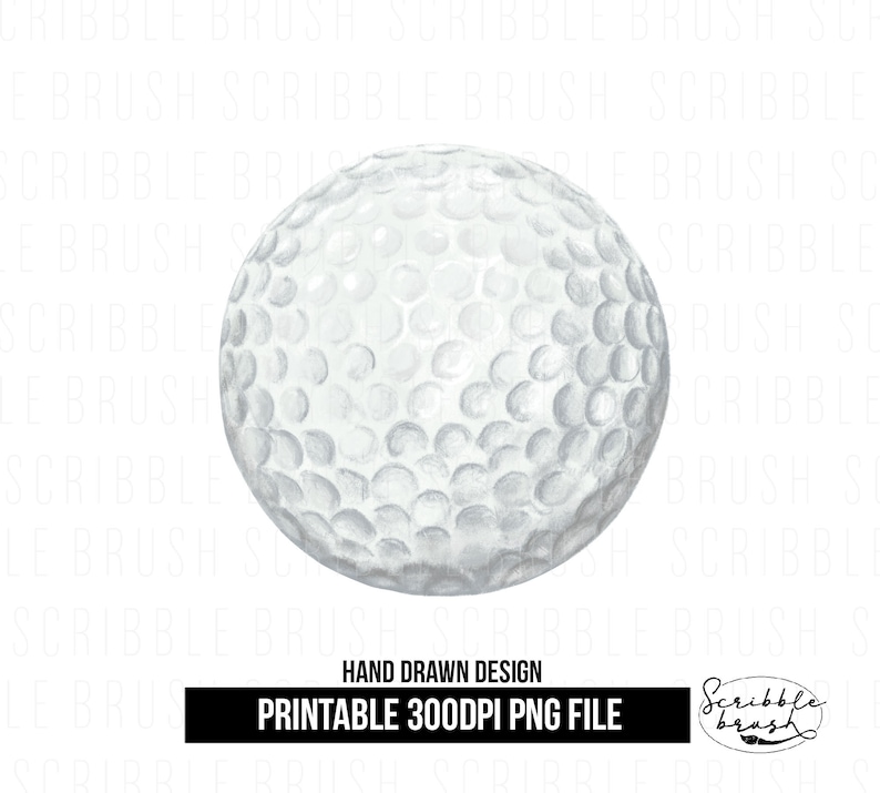 Watercolour golf ball sublimation PNG design for sublimation, Golf Ball PNG Clipart, Printable DTG, HTV design