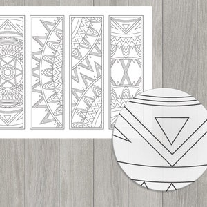 mandala bookmarks to print literary gifts ideas unique etsy