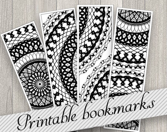 unique bookmarks template instant download tribal bookmark to etsy
