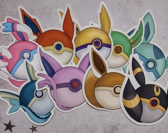 Pocket monster stickers (new design)