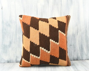 Kilim Pillow 18\u00d718inches Decorative Pillow Hemp Pillow Pillow Cushion Cover Turkish Kilim Pillow Throw Home Living Eclectic Tribal Pillow