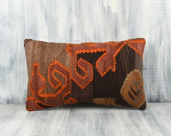 12x20 Handmade Embroidered Kilim Pillow