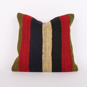 Bohemian Kilim Pillow, Decorative Throw Pillow, Turkish Kilim Pillow, Ethnic Kilim Pillow, Wool Pillow, Antique Pillow, Kilim Cushion Cover