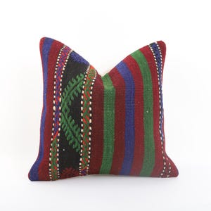 Ethnic Kilim Pillow, Home Decor, Turkish Kilim Pillow, Bohemian Kilim Pillow, Decorative Throw Pillow, Home Decor, Boho Pillow, Sofa Pillow